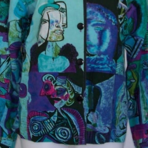 WOMEN'S NOVELTY JACKET | '80s VINTAGE CLOTHING | M - Picture 6 of 8